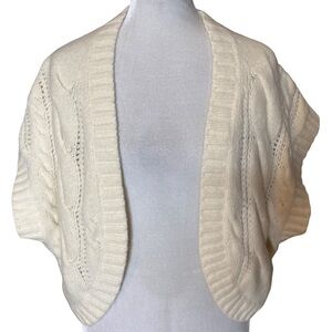 Theory Chunky Cable Knit Shrug. One size